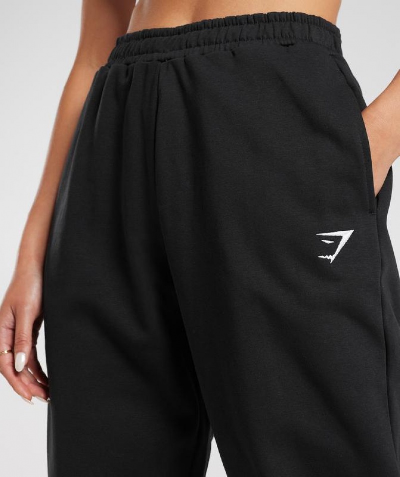 Pantalones Gymshark Entrenamiento Fleece Joggers Negras | DJFLG3841