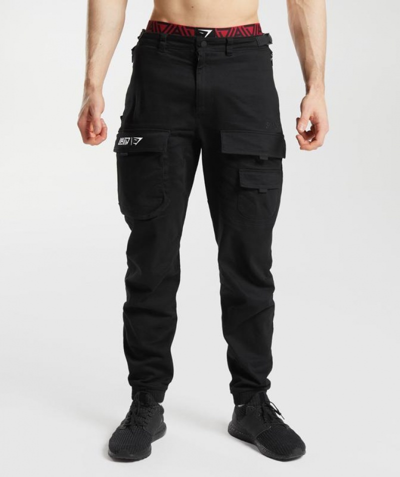 Pantalones Gymshark GS x David Laid Cargo Pants Negras | JDLAQ4831