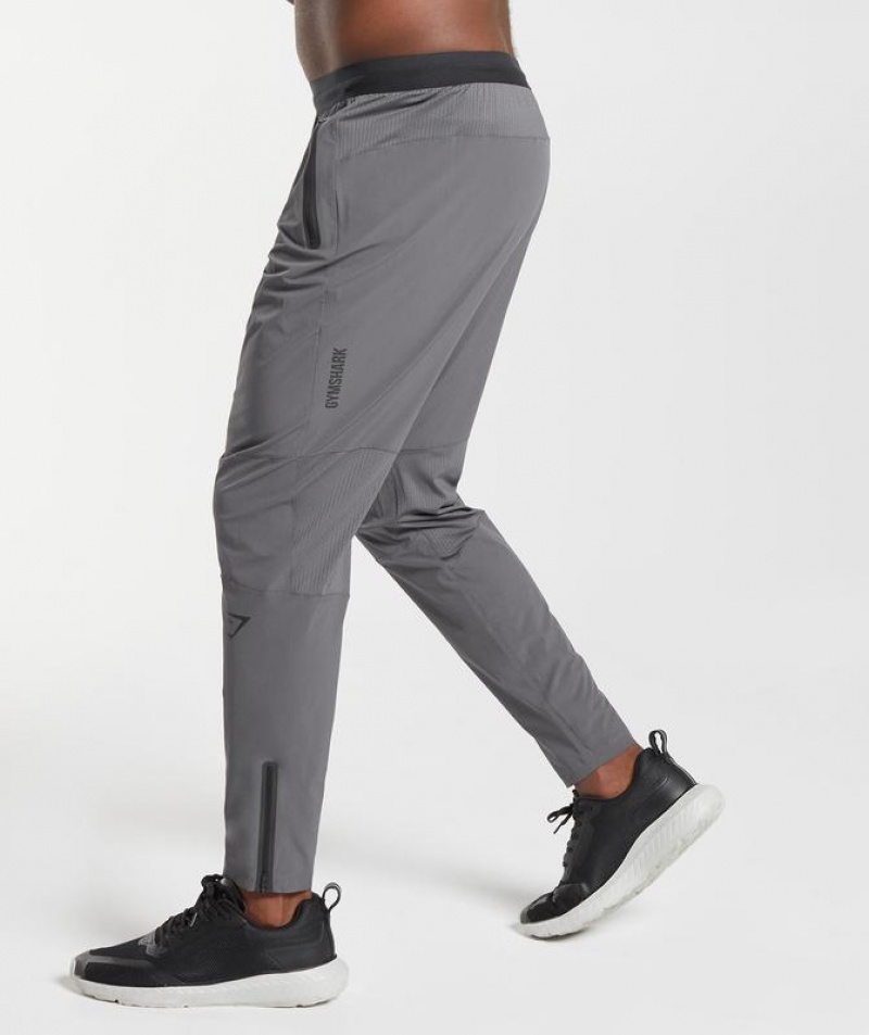 Pantalones Gymshark Híbrido Woven Joggers Gris | ZCFTQ1890