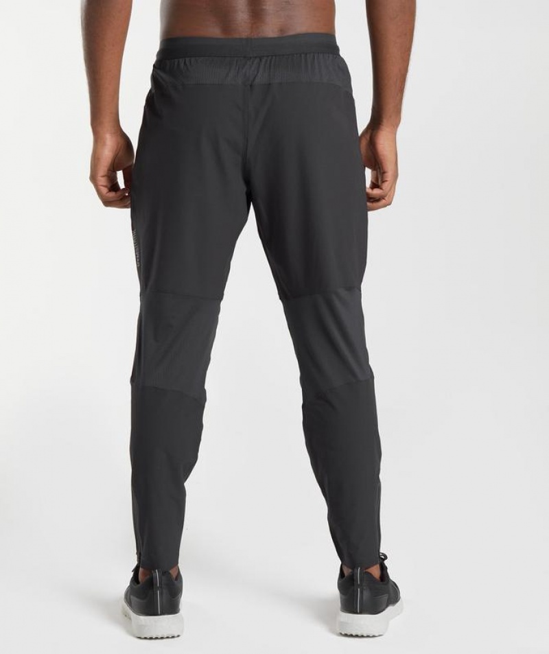 Pantalones Gymshark Híbrido Woven Joggers Negras | HTOFI2901