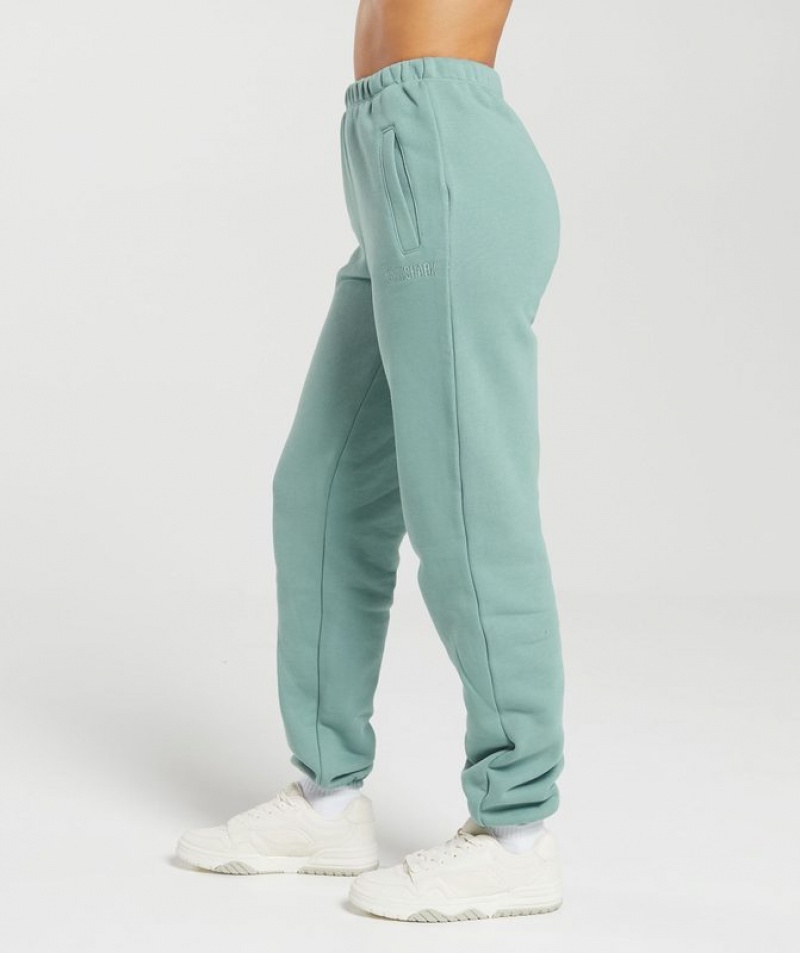 Pantalones Gymshark Heavyweight Loopback Sweat Joggers Azules | TNJPG7963