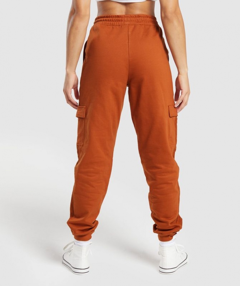 Pantalones Gymshark Legacy Joggers Naranjas | CEJMA7310