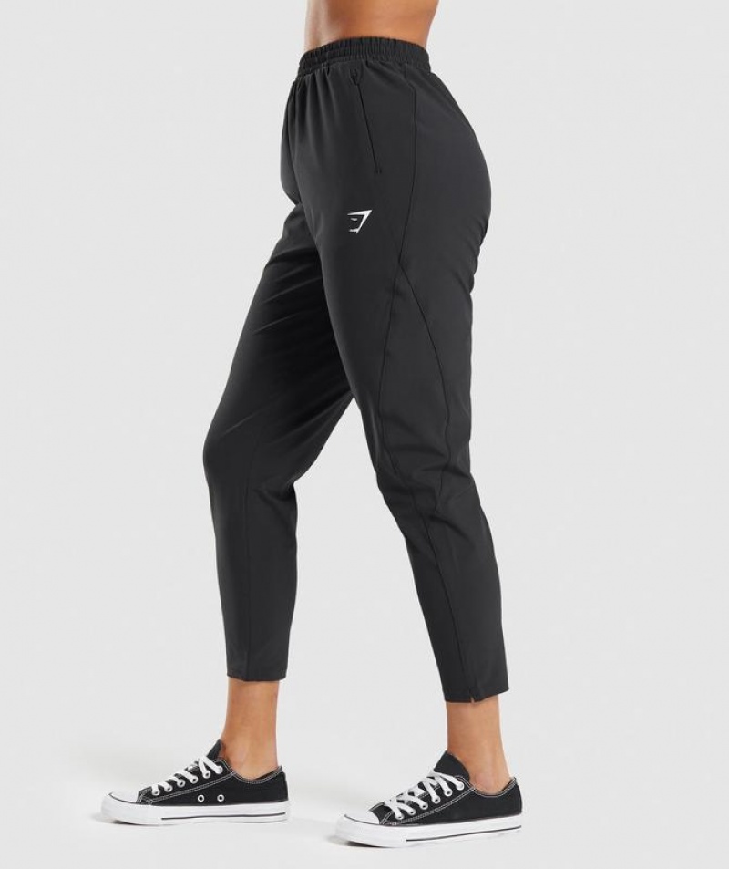 Pantalones Gymshark Maximise Pista Joggers Negras | XRQMU3681