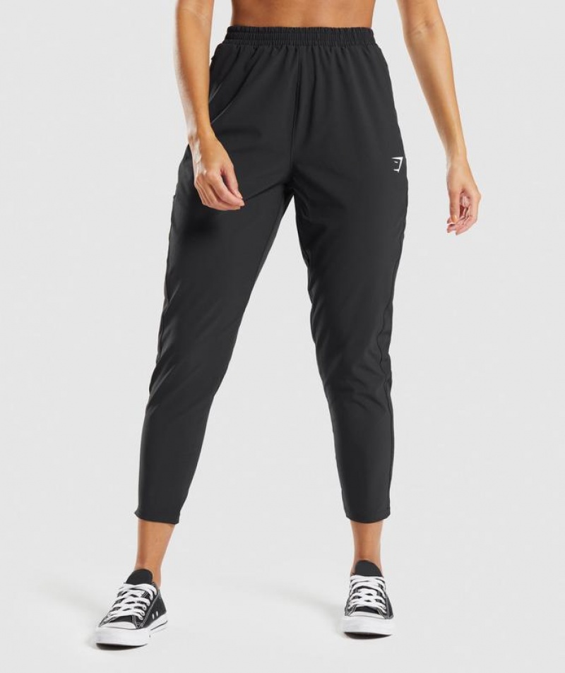 Pantalones Gymshark Maximise Pista Joggers Negras | XRQMU3681