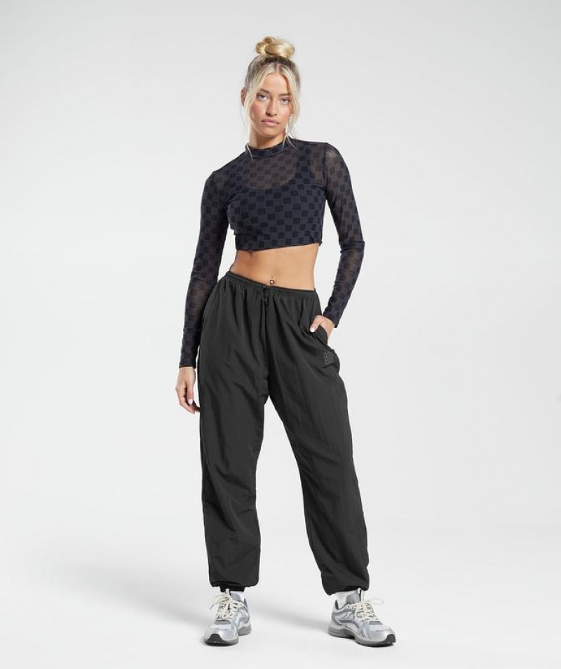 Pantalones Gymshark Monogram Woven Joggers Negras | NKBTZ4729