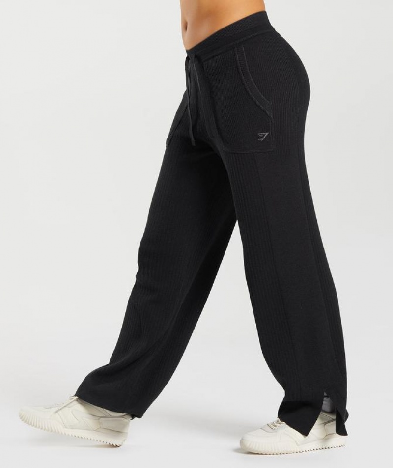 Pantalones Gymshark Pause Knitwear Pants Gris | CXOHJ5427