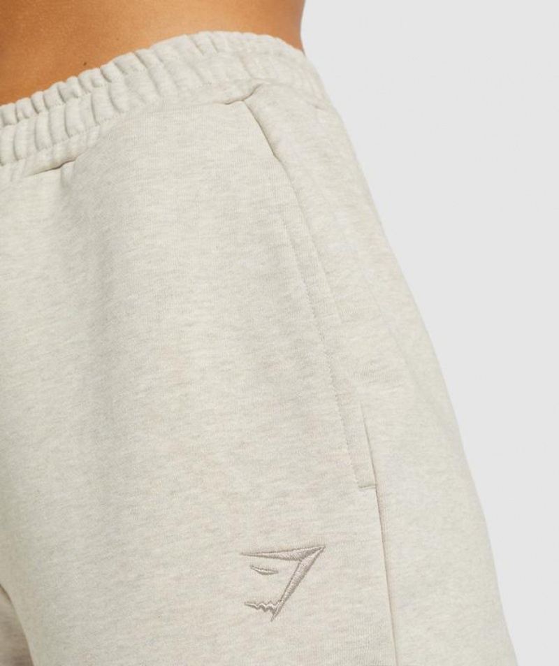 Pantalones Gymshark Rest Day Sweats Joggers Beige | LRQUD3248