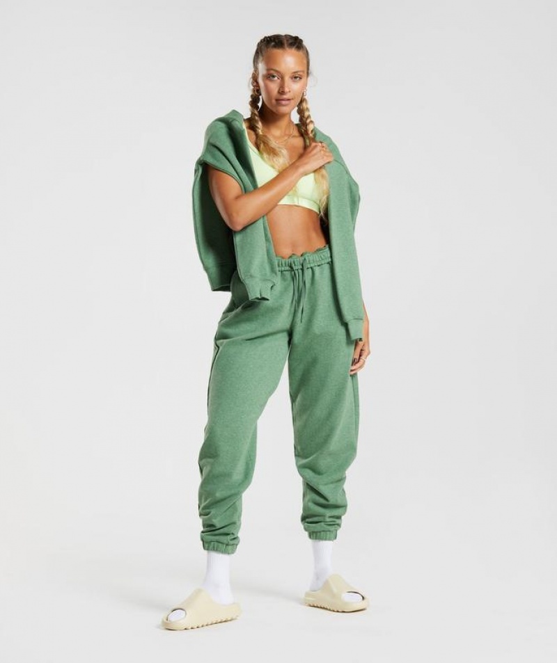 Pantalones Gymshark Rest Day Sweats Joggers Verde | QVKUW7403