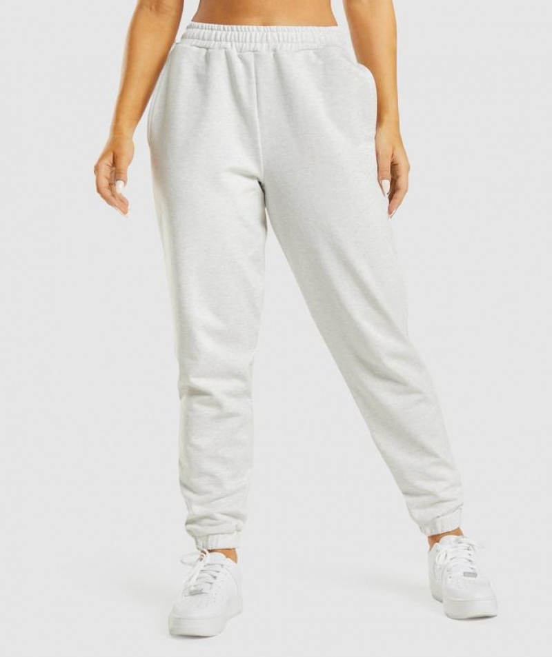 Pantalones Gymshark Rest Day Sweats Joggers Blancas | WAQXC0316