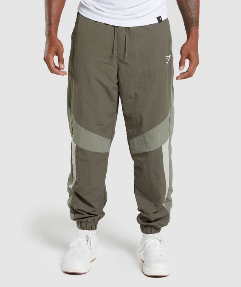 Pantalones Gymshark Retro Pista Pants Marrones | HCUQP4315