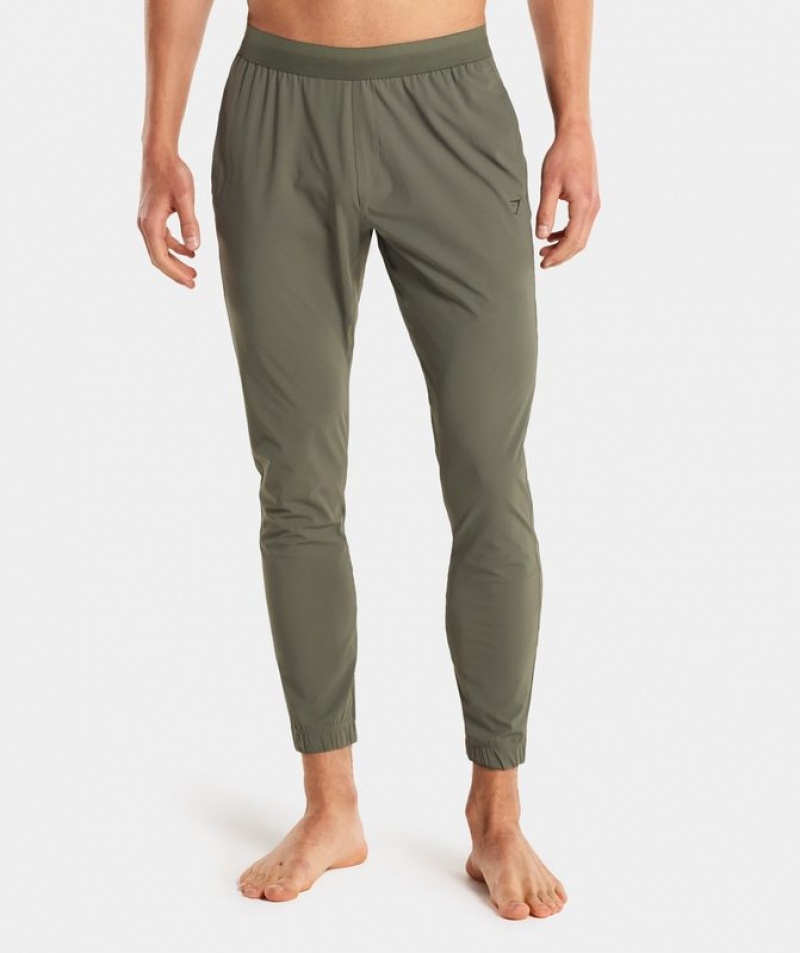 Pantalones Gymshark Studio Joggers Verde | GBJIA5382