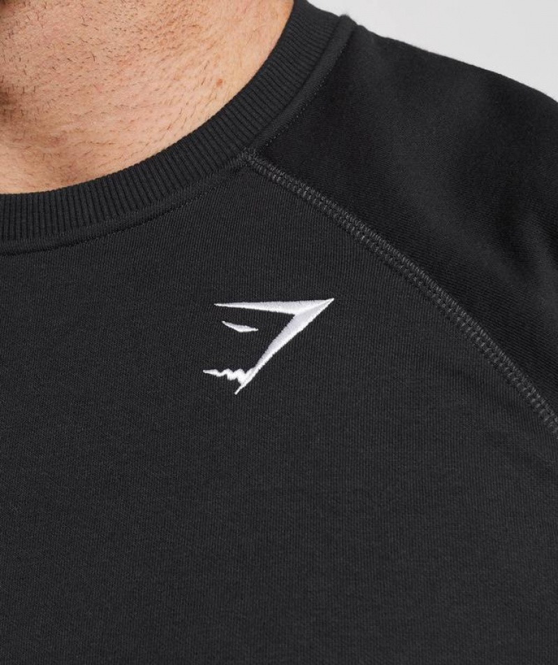 Pullovers Gymshark Crest Sweatshirt Negras | IELSN7064