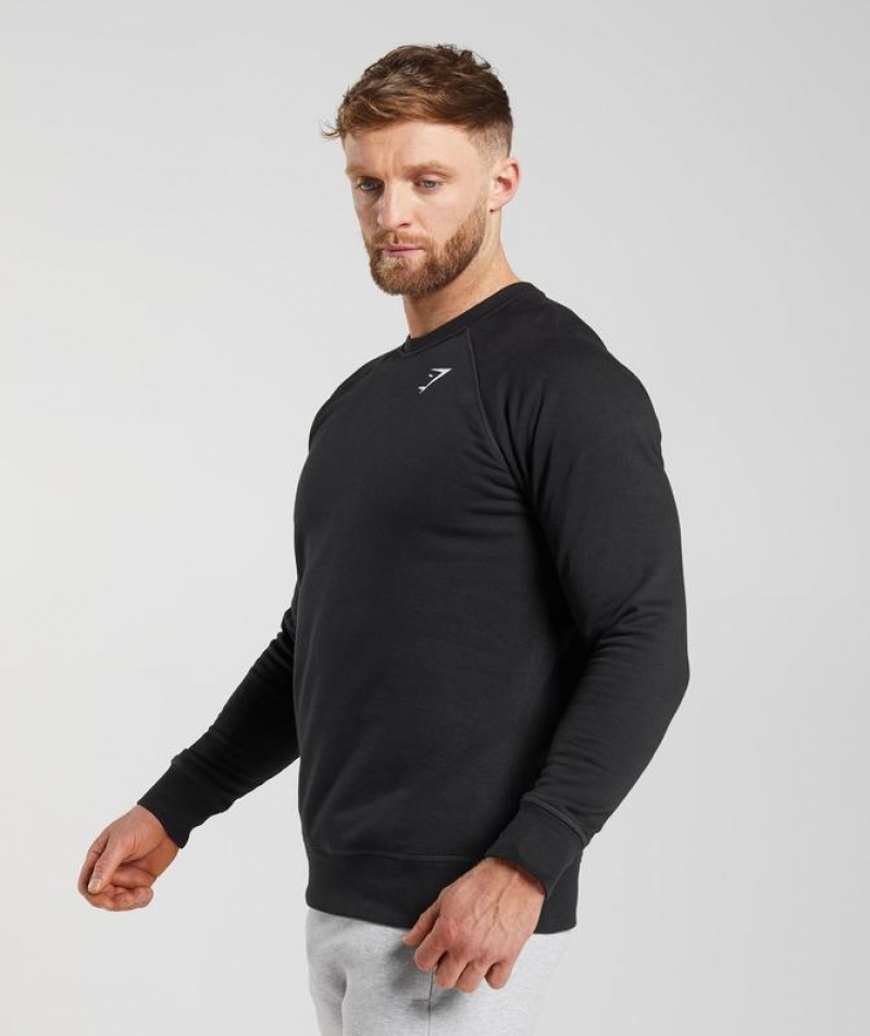 Pullovers Gymshark Crest Sweatshirt Negras | IELSN7064