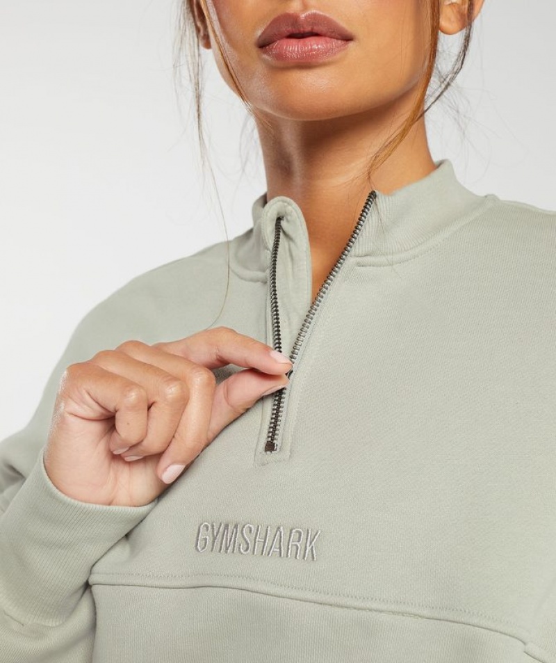 Pullovers Gymshark Heavyweight Loopback Sweat Pullover Gris | IMZYS5927