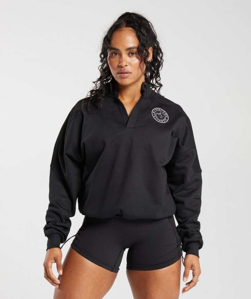 Pullovers Gymshark Legacy Oversized Sweatshirt Negras | KCZUL1680