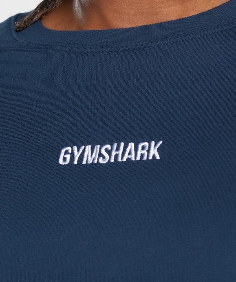 Pullovers Gymshark Pulse Pullover Azul Marino | MXGQV9583