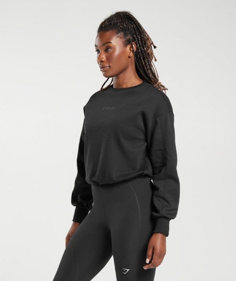 Pullovers Gymshark Pulse Pullover Negras | OLNHK5346