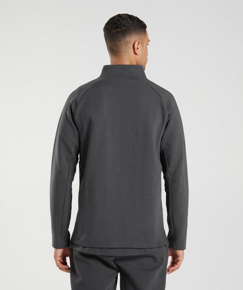 Pullovers Gymshark Rest Day 1/4 Zip Gris | MFUGJ4305