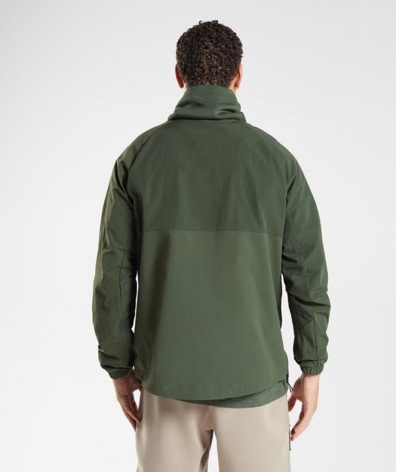 Pullovers Gymshark Retake Anorak Verde Oliva | ABWJV1645