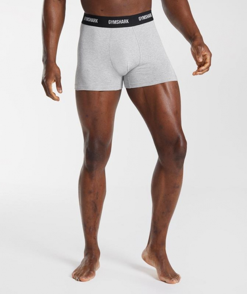 Ropa Interior Gymshark Boxers 2 Pack Gris Claro | TLYAQ3910