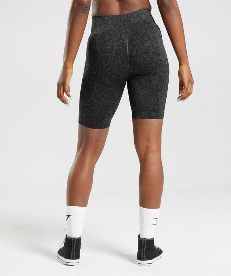 Short Gymshark Adapt Animal Seamless Cycling Shorts Urban Grey/Black | WIQZK6294