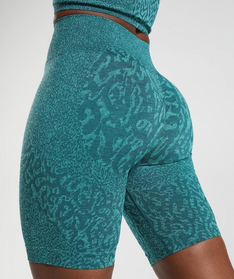 Short Gymshark Adapt Animal Seamless Cycling Shorts Reef | Winter Teal | YIUGL6037