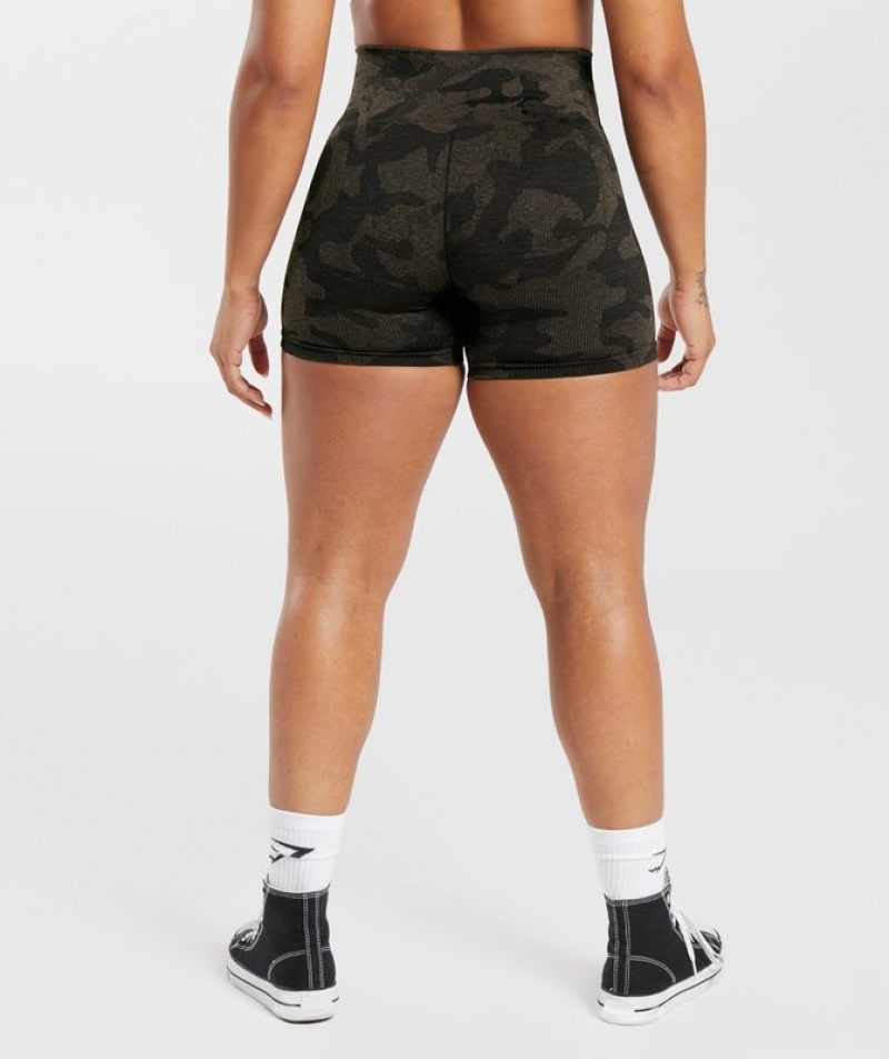 Short Gymshark Adapt Camo Seamless Acanalado Shorts Marrones | LCEVS4508