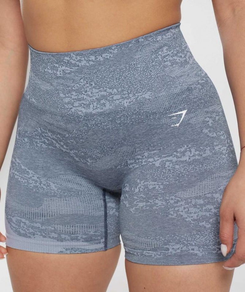 Short Gymshark Adapt Camo Seamless Shorts Azules | BDHWP1589