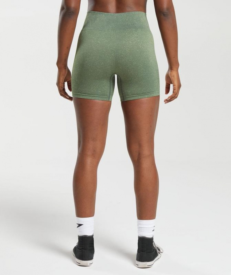 Short Gymshark Adapt Fleck Seamless Shorts Verde | QYHPF5482