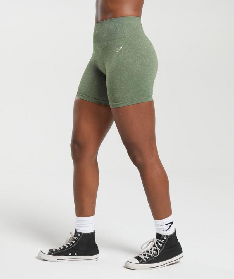 Short Gymshark Adapt Fleck Seamless Shorts Verde | QYHPF5482