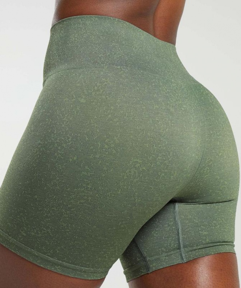 Short Gymshark Adapt Fleck Seamless Shorts Verde | QYHPF5482