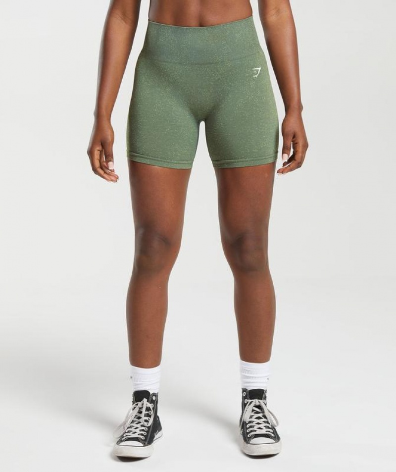 Short Gymshark Adapt Fleck Seamless Shorts Verde | QYHPF5482