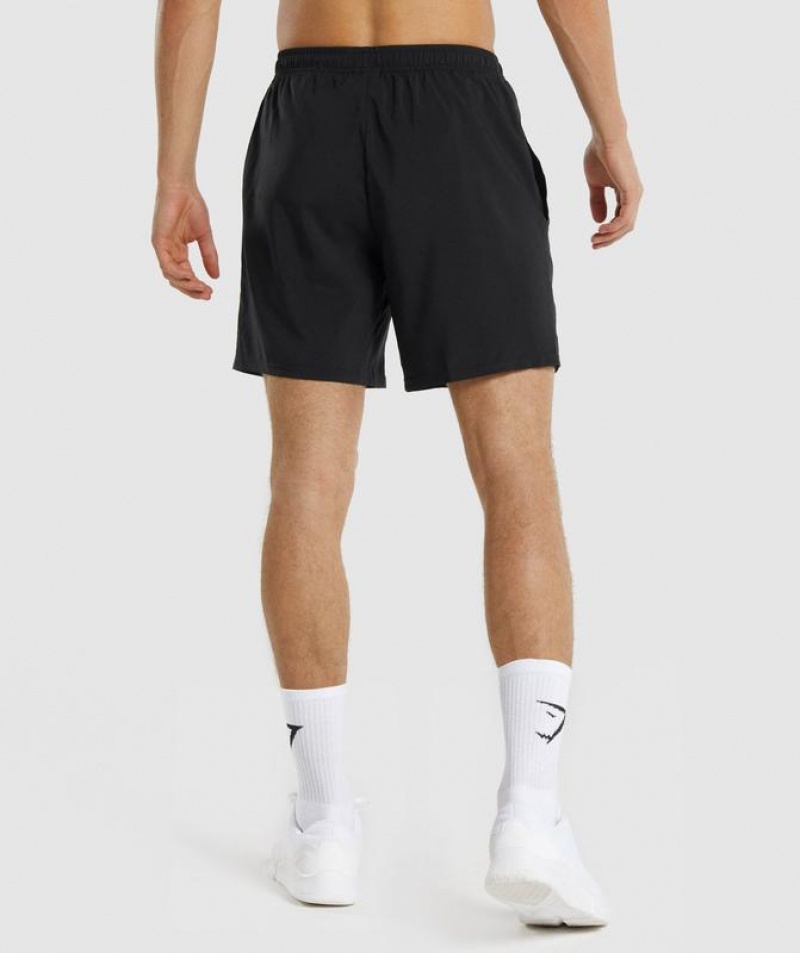 Short Gymshark Arrival Shorts Negras | TDHEK5960