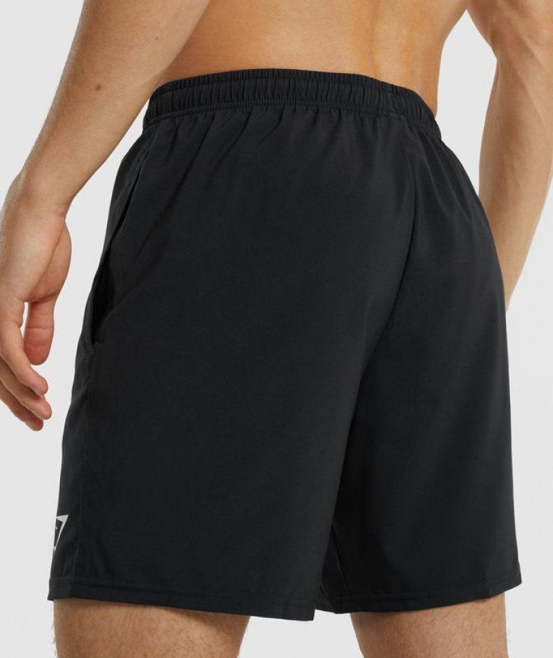 Short Gymshark Arrival Shorts Negras | TDHEK5960