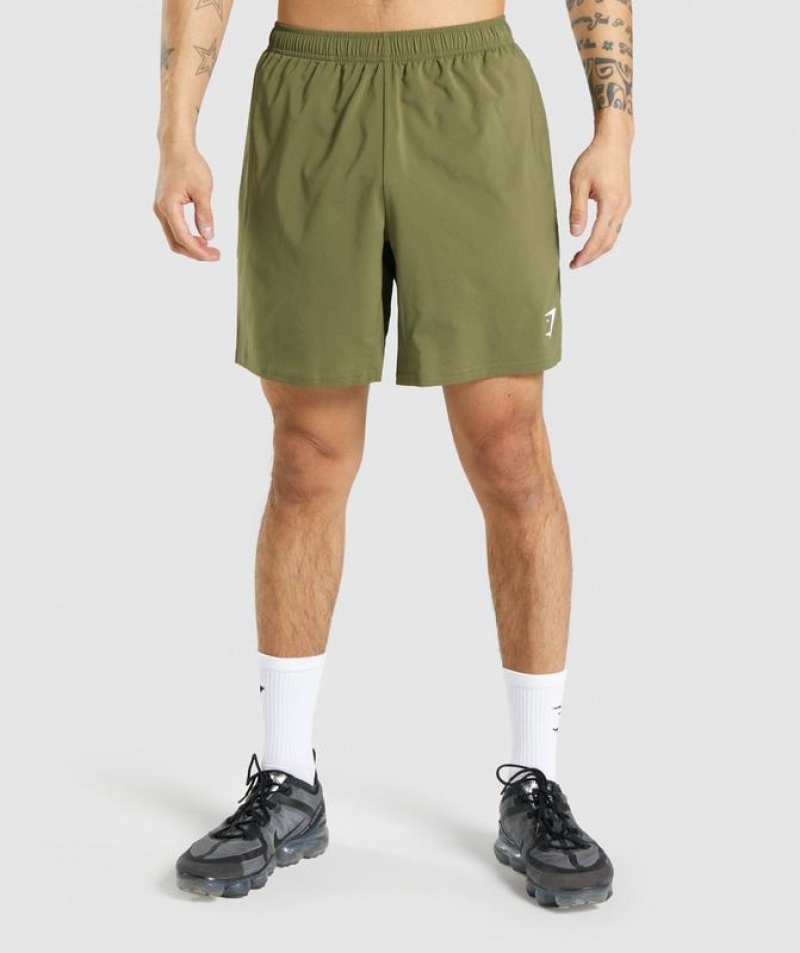 Short Gymshark Arrival Shorts Verde Oscuro | KHMPN0754