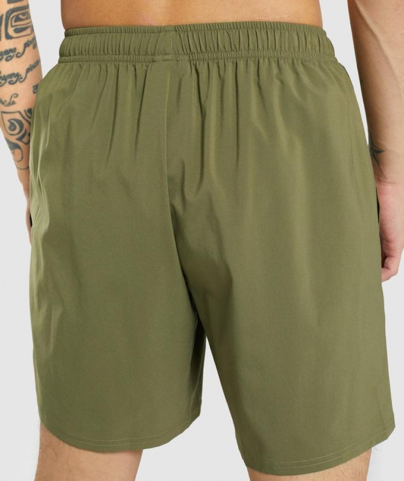 Short Gymshark Arrival Shorts Verde Oscuro | KHMPN0754