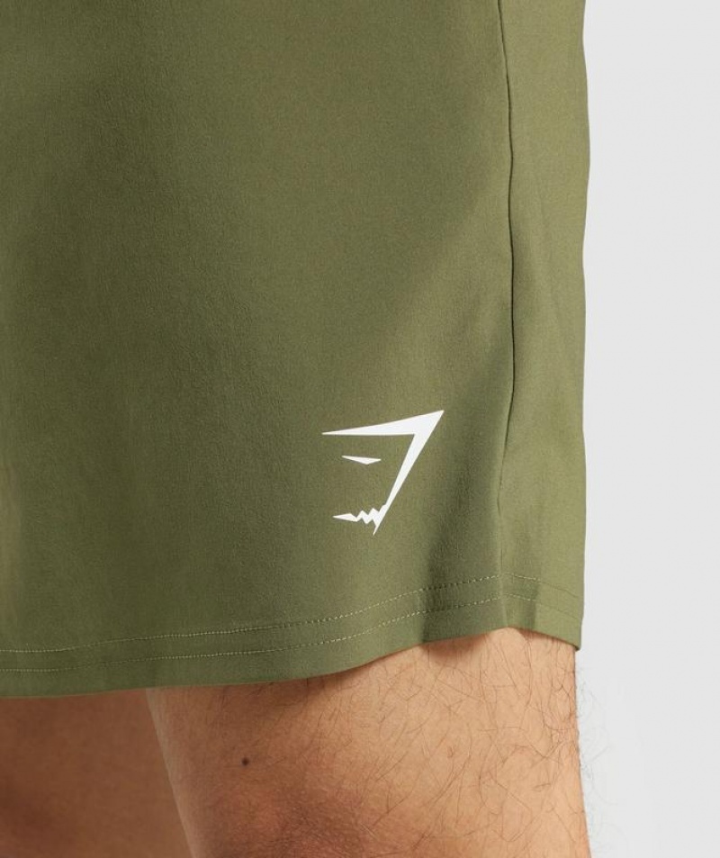 Short Gymshark Arrival Shorts Verde Oscuro | KHMPN0754