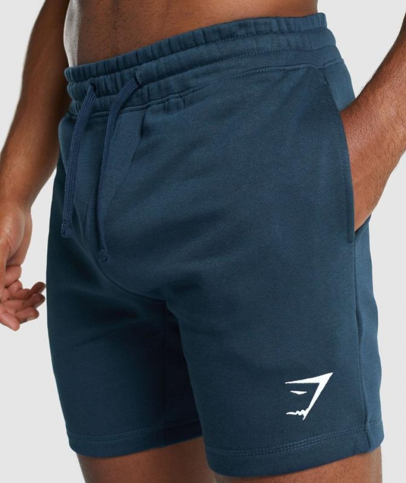 Short Gymshark Crest Shorts Azul Marino | HMRLV6492