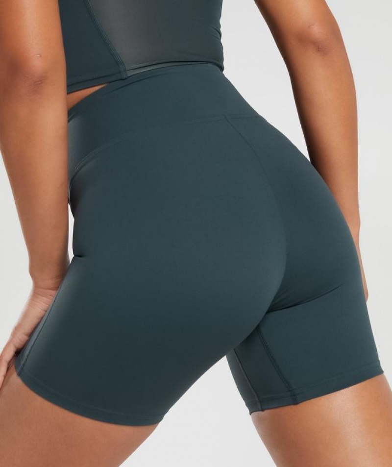 Short Gymshark Crossover Shorts Darkest Teal | RMZJH8591