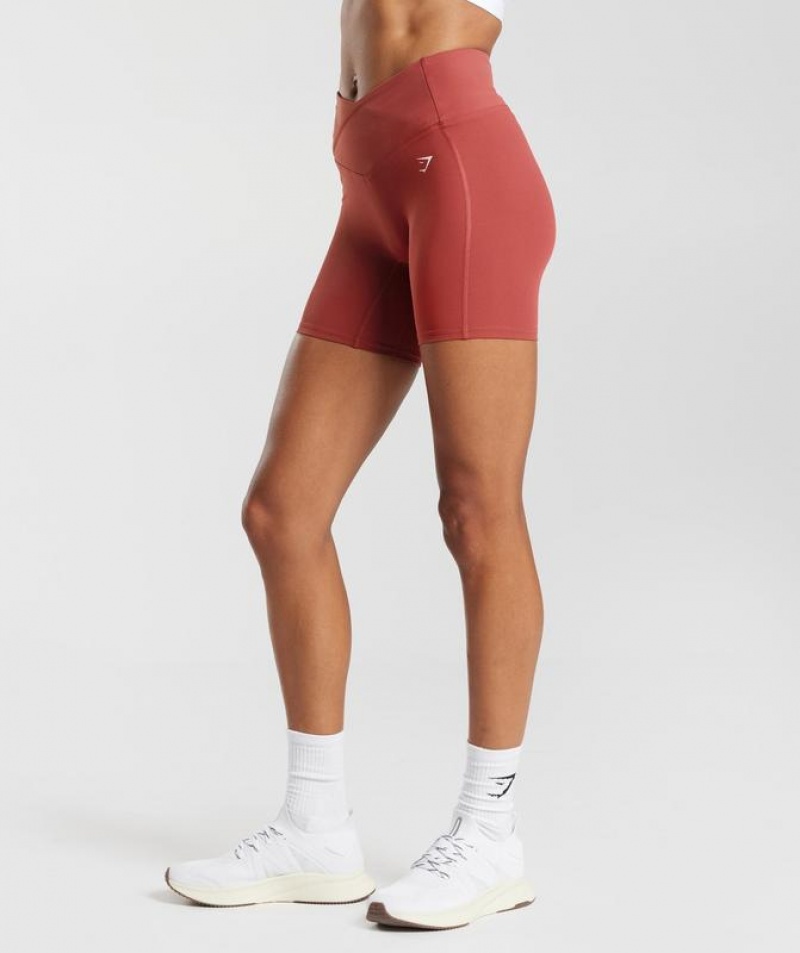 Short Gymshark Crossover Shorts Rojas | SFUDA3064