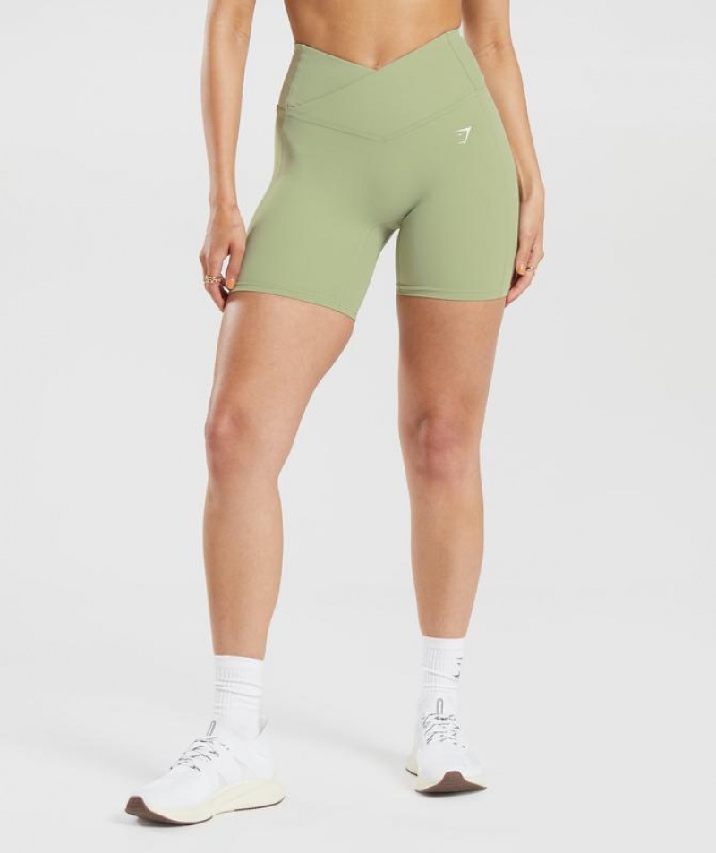 Short Gymshark Crossover Shorts Verde Menta Verde | KARXU2851