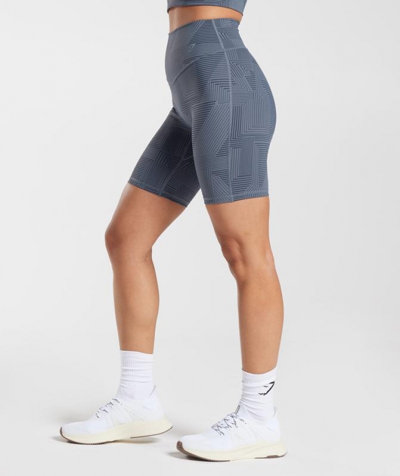 Short Gymshark Elevate Cycling Shorts Azules | LGVBP6284