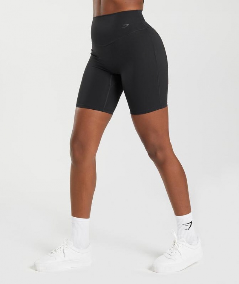 Short Gymshark Elevate Cycling Shorts Negras | RYQBI4239