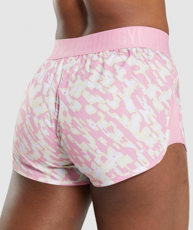 Short Gymshark Entrenamiento Loose Fit Shorts Rosas | IUNBD1037