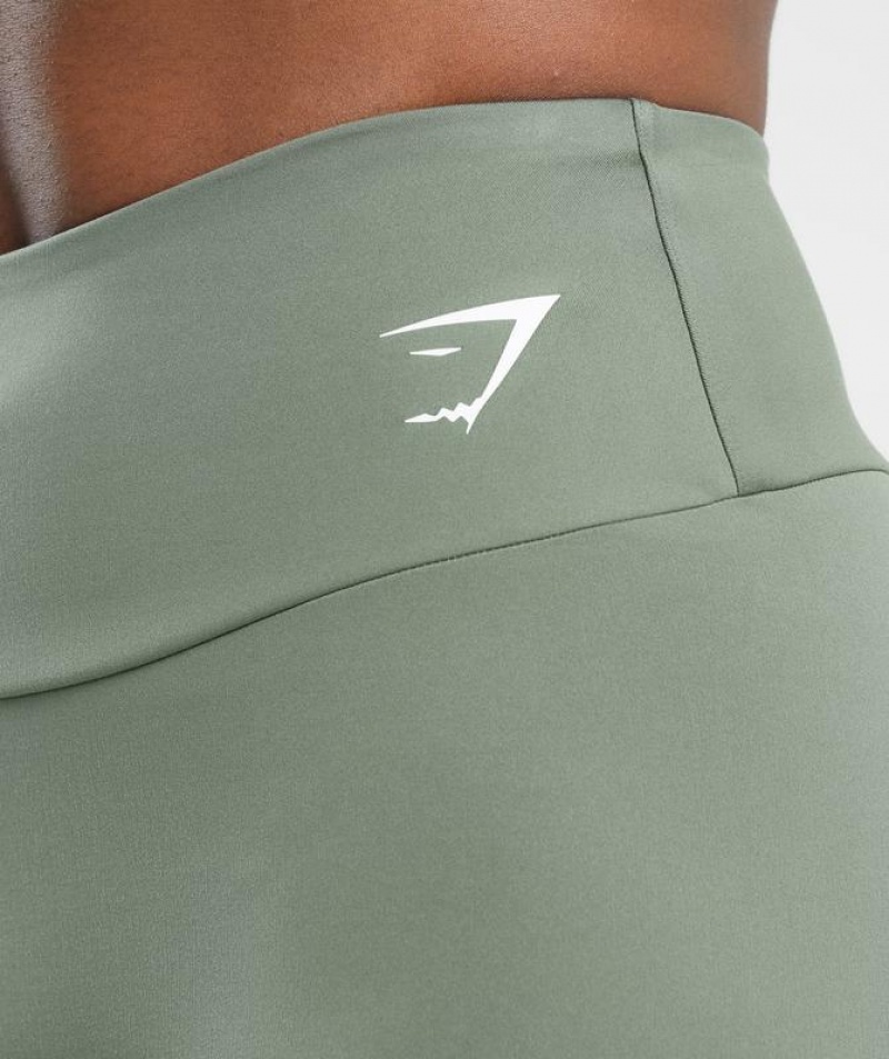 Short Gymshark Entrenamiento Tight Shorts Verde | LPHIU1347