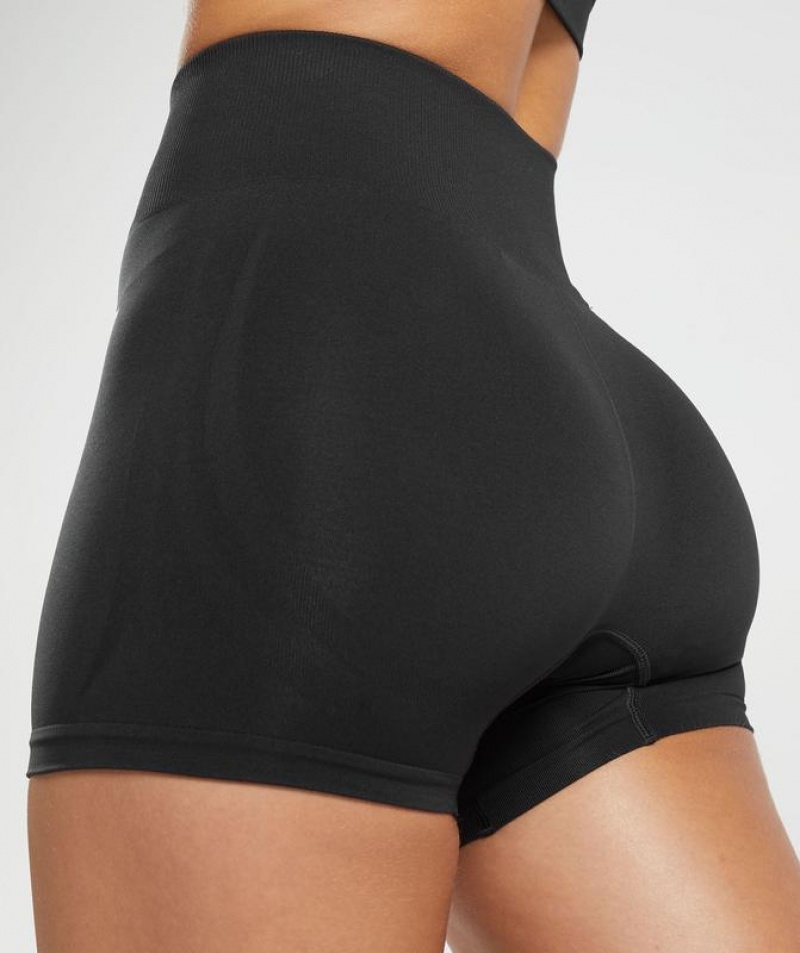 Short Gymshark Everyday Seamless Shorts Negras | TBAJG2514