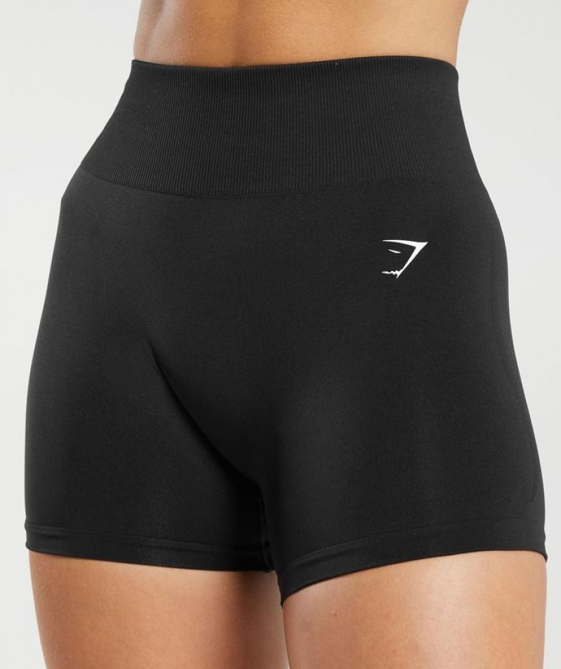 Short Gymshark Everyday Seamless Shorts Negras | TBAJG2514