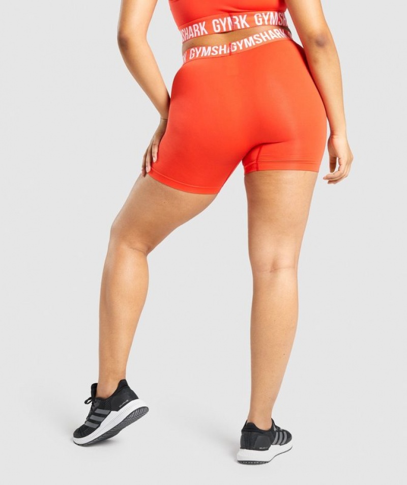 Short Gymshark Fit Seamless Shorts Naranjas | WQABF4738