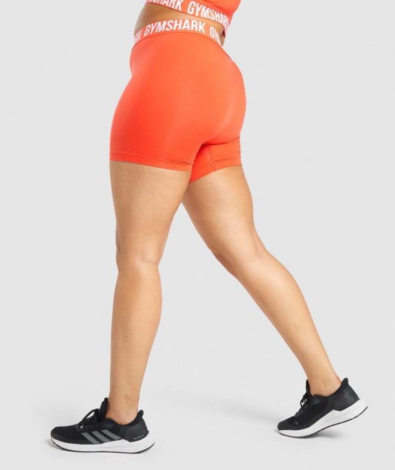 Short Gymshark Fit Seamless Shorts Naranjas | WQABF4738