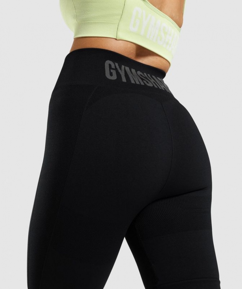 Short Gymshark Flex Cycling Shorts Black/Charcoal | QNCZG5637